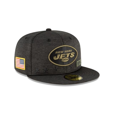 New York Jets Gorra | New Era NFL Salute To Service 59fifty Fitted Cap Mexico - Negros